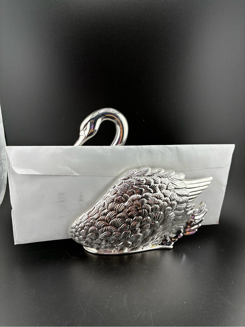 1984 Godinger Silver plated Swan letter holder - Picture 10 of 12